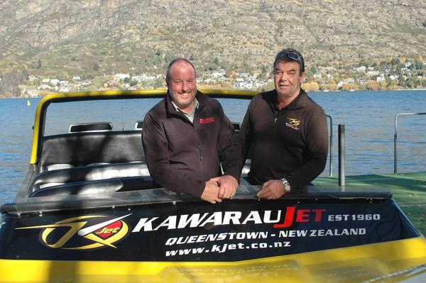 John Robson of Southern Discoveries(L) and Shaun Kelly of Kawarau Jet (R)
